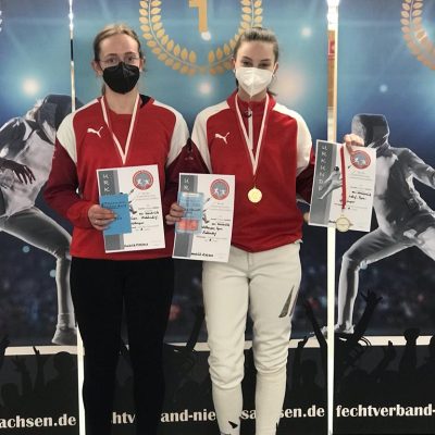 Landesmeister Damendegen U20 - Einzel Tessa Wietheuper und Sina Tepe